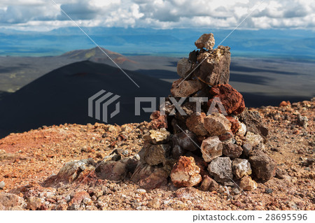 Cairn on top of North Breakthrough Great Tolbachik Cairn on top of North Breakthrough Great Tolbachik 28695596
