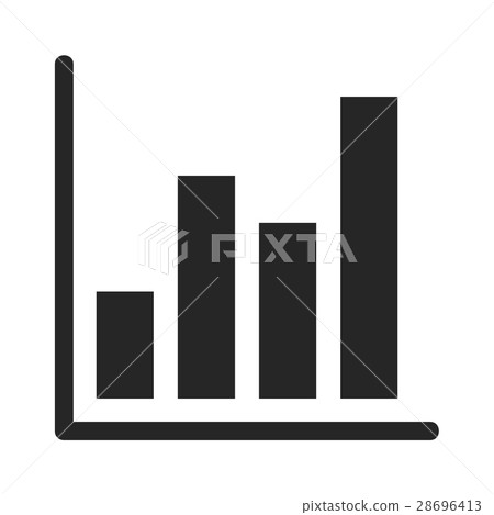Graph Icon in trendy flat style 28696413