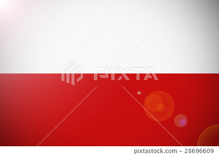 Poland national flag 3D illustration symbol. 28696609