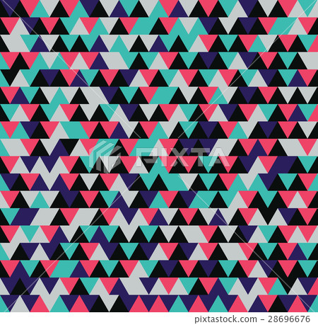 Seamless triangle pattern. Vector background 28696676