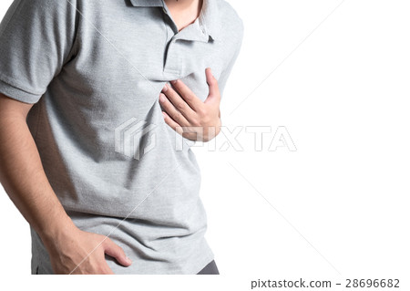 Man having heart attack 28696682