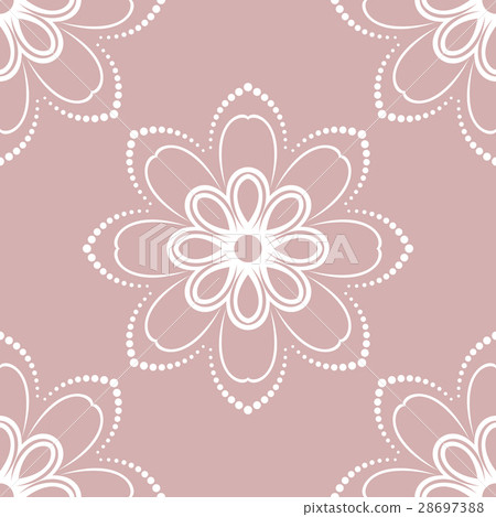Floral Fine Seamless Vector Pattern 28697388