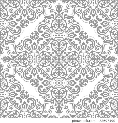 Damask Seamless Vector Background Damask Seamless Vector Background 28697390