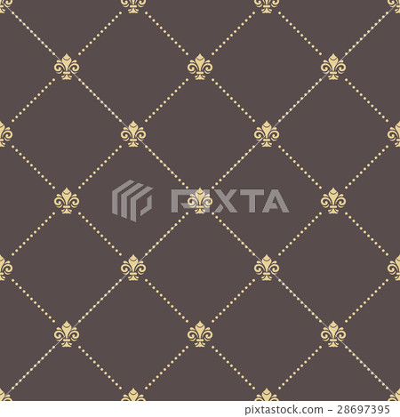Seamless Vector Pattern With Royal Lily 28697395