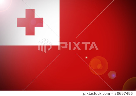 Tonga flag 3D illustration symbol Tonga flag 3D illustration symbol 28697496