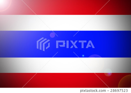 Thailand national flag 3D illustration symbol. 28697523