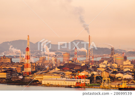 Dusk of Kitakyushu Industrial Area 28699539