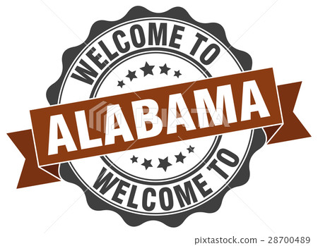 Alabama round ribbon seal 28700489