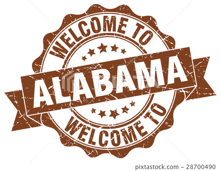Alabama round ribbon seal 28700490