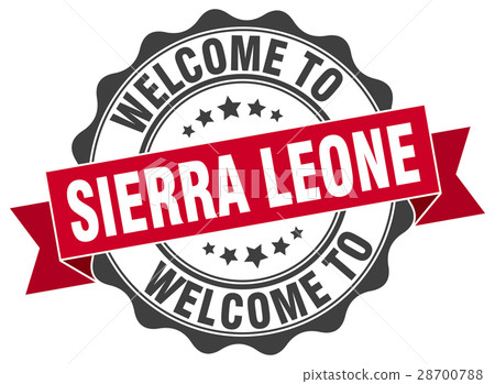 Sierra Leone round ribbon seal 28700788