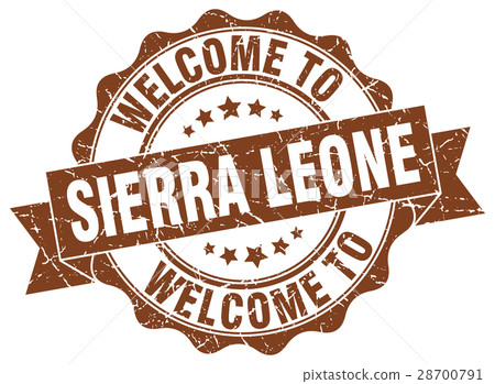 Sierra Leone round ribbon seal 28700791