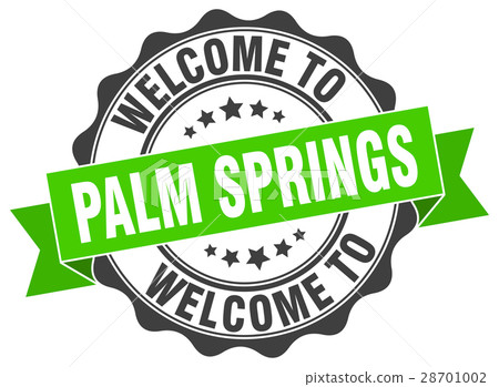 Palm Springs round ribbon seal 28701002