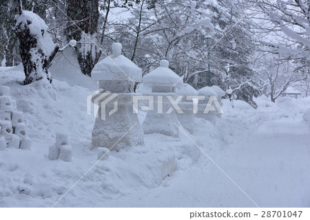 Snow lantern festival Snow lantern festival 28701047