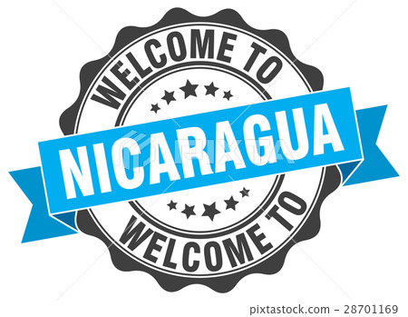 Nicaragua round ribbon seal 28701169