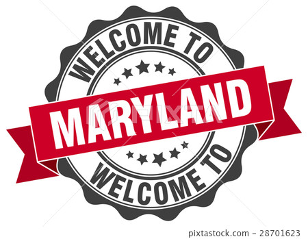 Maryland round ribbon seal 28701623