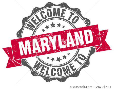 Maryland round ribbon seal 28701624