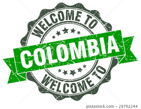 Colombia round ribbon seal Colombia round ribbon seal 28702244