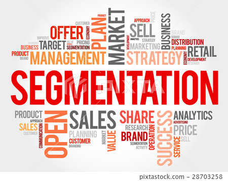 Segmentation word cloud collage 28703258