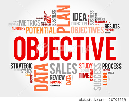 Objective word cloud - Stock Illustration [28703319] - PIXTA