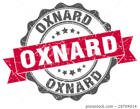 Oxnard round ribbon seal - Stock Illustration [28704014] - PIXTA