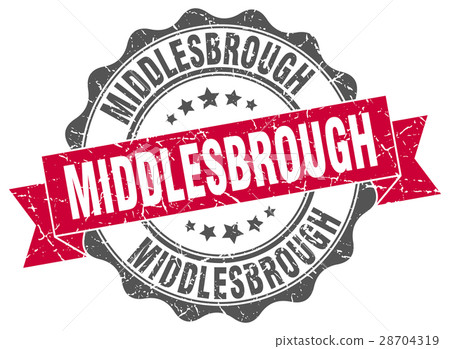 Middlesbrough round ribbon seal Middlesbrough round ribbon seal 28704319