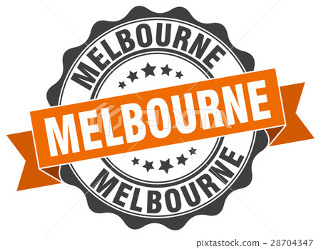 Melbourne round ribbon seal Melbourne round ribbon seal 28704347