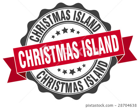 Christmas Island round ribbon seal Christmas Island round ribbon seal 28704638