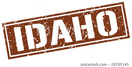 Idaho brown square stamp 28705345