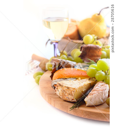 Various types of cheese and wine Various types of cheese and wine 28705616