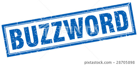 buzzword square stamp 28705898