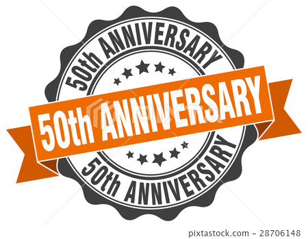 50th anniversary stamp. sign. seal 50th anniversary stamp. sign. seal 28706148