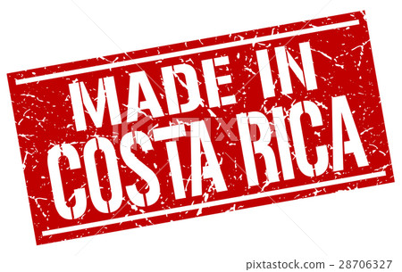 made in Costa Rica stamp made in Costa Rica stamp 28706327
