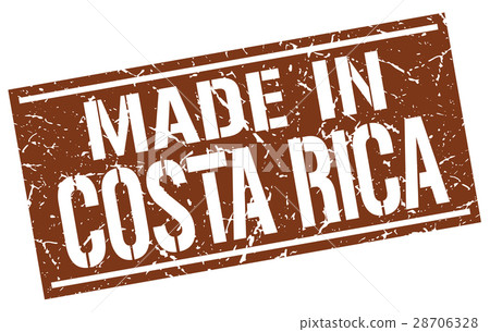 made in Costa Rica stamp 28706328
