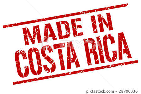 made in Costa Rica stamp made in Costa Rica stamp 28706330
