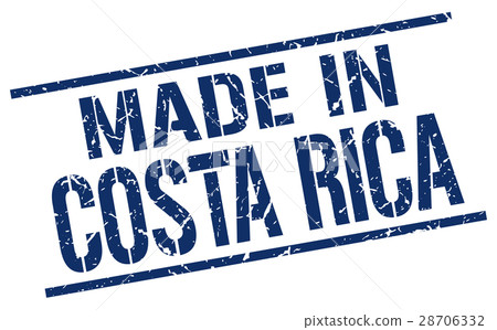made in Costa Rica stamp made in Costa Rica stamp 28706332