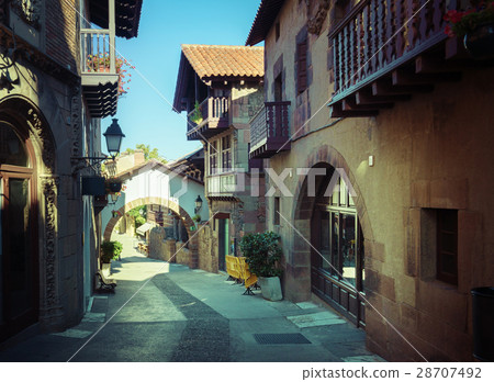 Poble Espanyol in Barcelona, Spain 28707492