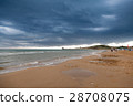 Coast in Italy, Gargano at stormy weather 28708075