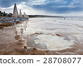 Coast in Italy, Gargano at stormy weather 28708077