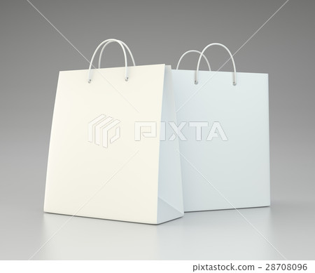 blank shopping paper bags set. blank shopping paper bags set. 28708096