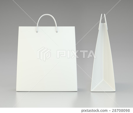 blank shopping paper bags template set 28708098