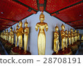 Standing Buddha figure in Pho Temple,Bangkok 28708191