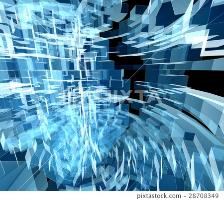 Image of a translucent geometric planet 28708349