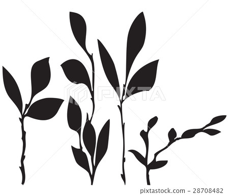 Vector abstract pattern of leaves 28708482