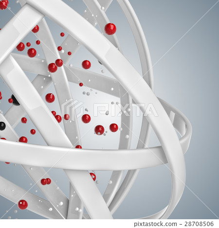 3d sphere of multicolored rings in cloud from 3d sphere of multicolored rings in cloud from 28708506