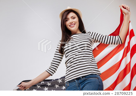 Charming woman representing American nationality 28709225