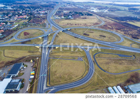 The road junction from above 28709568