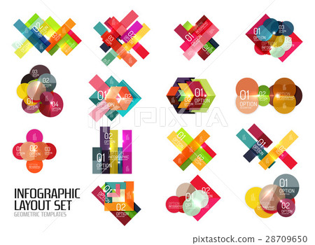 Set of buiness infographics templates Set of buiness infographics templates 28709650