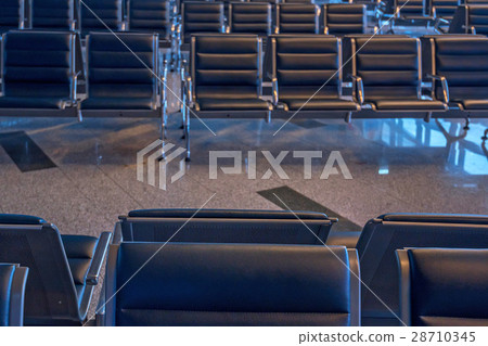 Brand new departure lounge at airport 28710345
