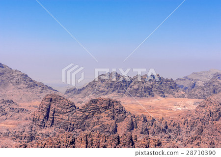 Panorama of the Wadi Musa near Petra, Jordan 28710390