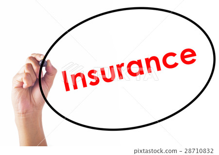 Businessman writing Insurance word with pen Businessman writing Insurance word with pen 28710832